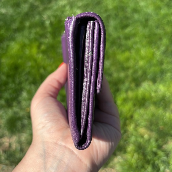 Coach | ALX Slim Envelope Purple Wallet - Picture 11 of 12